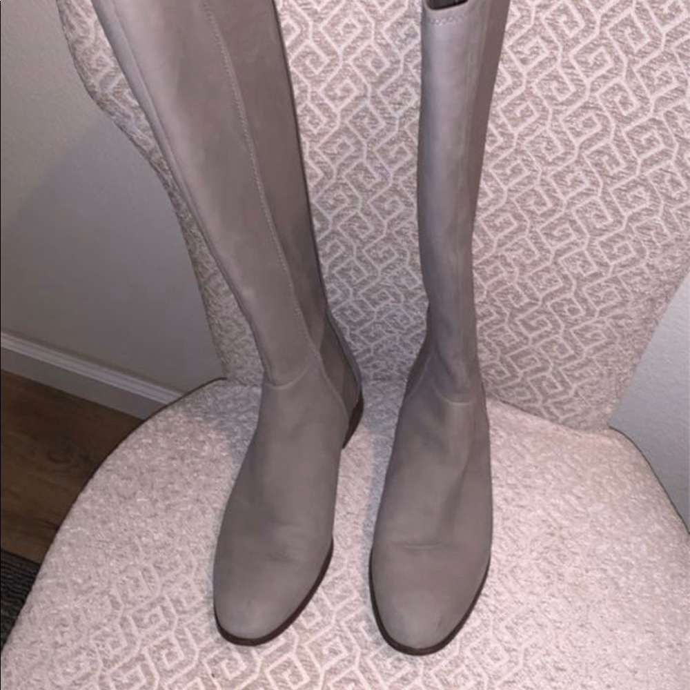 Grey Knee High Boots Size: 9M/39